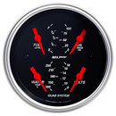 3-3/8" Vierfachanzeige, 100 Psi/100-250 °F/8-18v/240-33 Ω, Designer Black