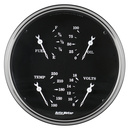 5" Vierfachanzeige, 0-90 Ω, Old Tyme Black