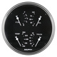 5" Vierfachanzeige, 0-90 Ω, Old Tyme Black