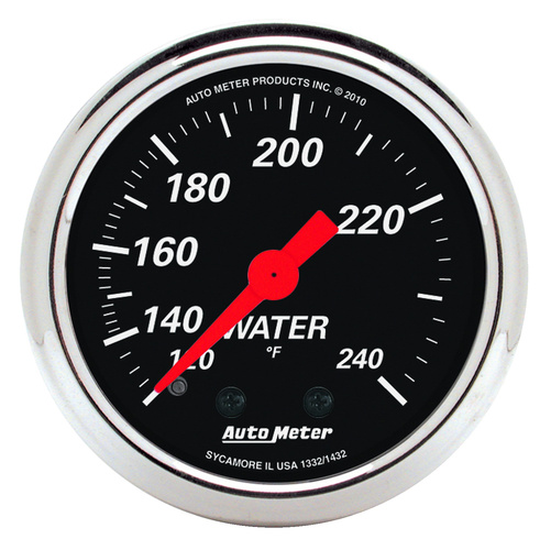 2-1/16" Wassertemperatur, 120-240 °F, Designer Black