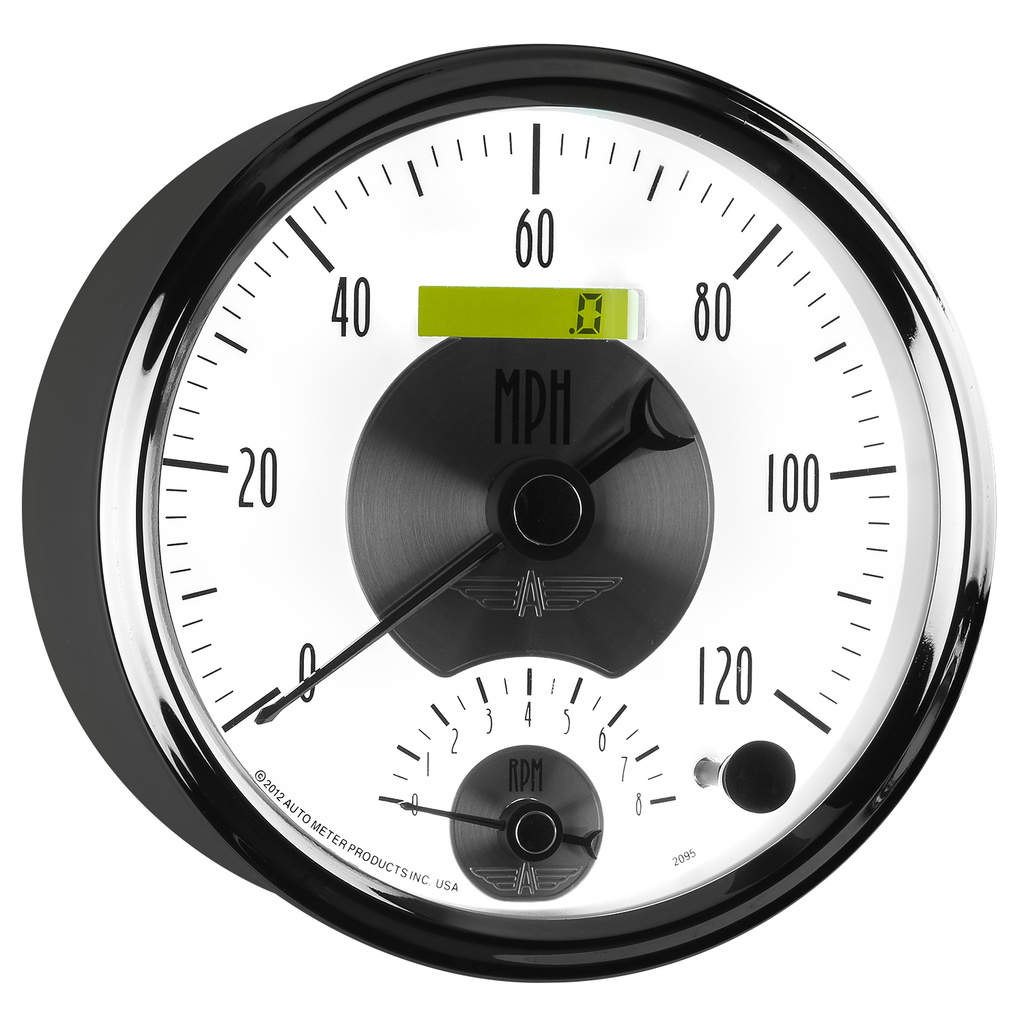 5" Drehzahlmesser/Drehzahlmesser Combo, 8k Rpm/120 Mph, Prestige Pearl