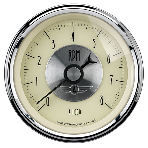 3-3/8" In-Dash Drehzahlmesser, 0-8,000 Rpm, Prestige Antique Ivory