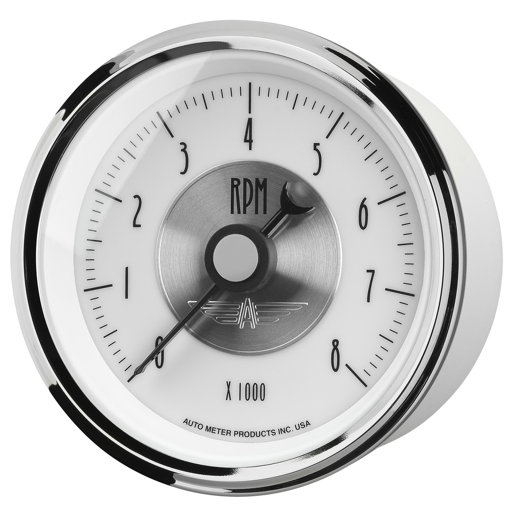 3-3/8" In-Dash Drehzahlmesser, 0-8,000 Rpm, Prestige Pearl