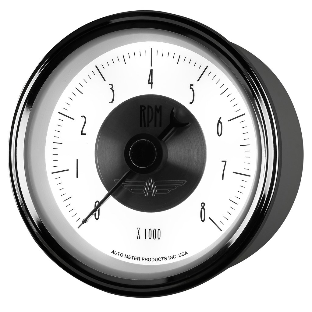 3-3/8" In-Dash Drehzahlmesser, 0-8,000 Rpm, Prestige Pearl