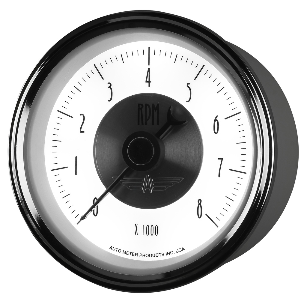 3-3/8" In-Dash Drehzahlmesser, 0-8,000 Rpm, Prestige Pearl