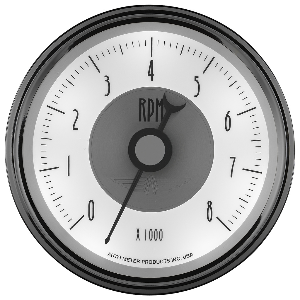 3-3/8" In-Dash Drehzahlmesser, 0-8,000 Rpm, Prestige Pearl