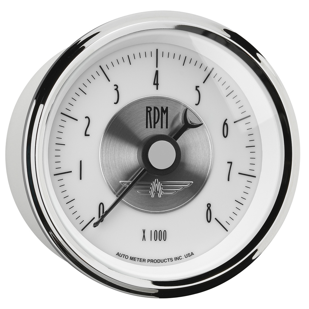 3-3/8" In-Dash Drehzahlmesser, 0-8,000 Rpm, Prestige Pearl