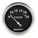 2-1/16" Voltmeter, 8-18v, Old Tyme Black
