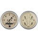 2-teiliges Messgeräte-Kit, 3-3/8" Quad & Drehzahlmesser, 240-33 Ω, Antique Beige