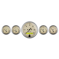 5-teiliges Messgeräte-Kit, 3-1/8" & 2-1/16", Elec. Drehzahlmesser, Antique Beige