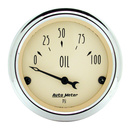 2-1/16" Öldruck, 0-100 Psi, Antique Beige