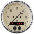 3-3/8" Gps Drehzahlmesser, 0-120 Mph, Antique Beige
