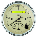 3-3/8" Drehzahlmesser/Drehzahlmesser Combo, 8k Rpm/120 Mph, Antique Beige