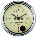 2-1/16" Uhr, 12-Stunden, Antique Beige