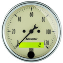3-1/8" Drehzahlmesser, 0-120 Mph, Antique Beige