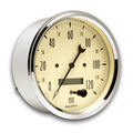 5" Drehzahlmesser, 0-120 Mph, Antique Beige