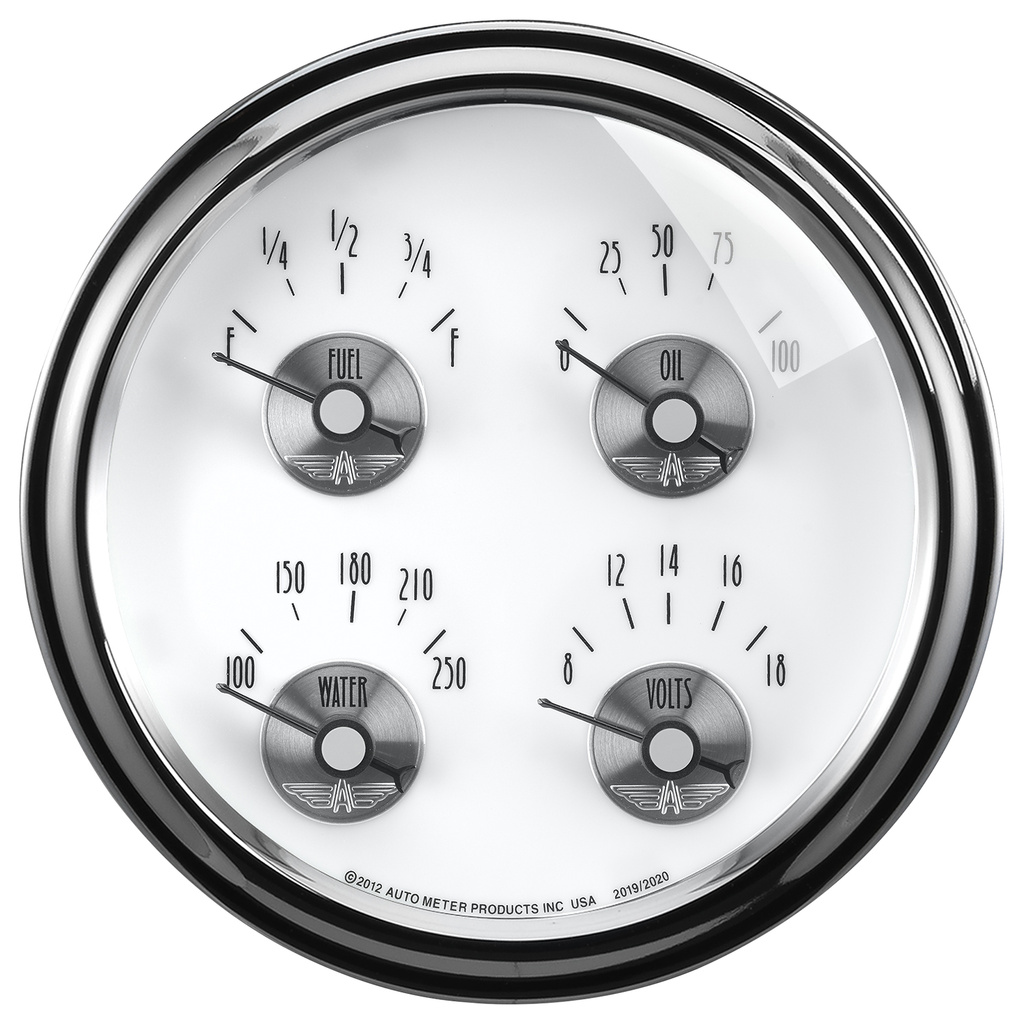 5" Vierfachanzeige, 100 Psi/100-250 °F/8-18v/240-33 Ω, Prestige Pearl