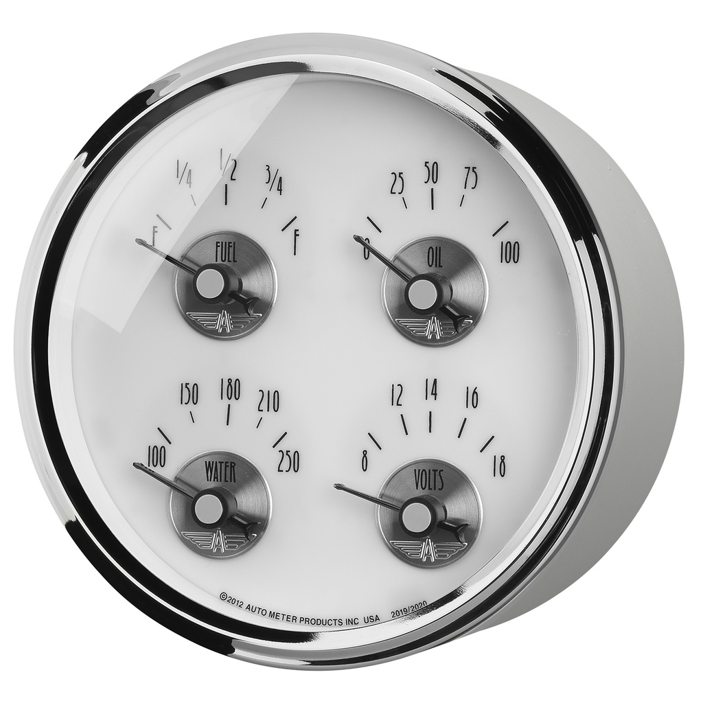 5" Vierfachanzeige, 100 Psi/100-250 °F/8-18v/240-33 Ω, Prestige Pearl