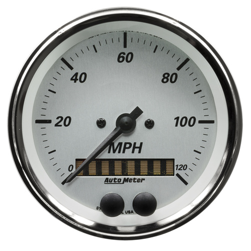 3-3/8" Gps Drehzahlmesser, 0-120 Mph, American Platinum