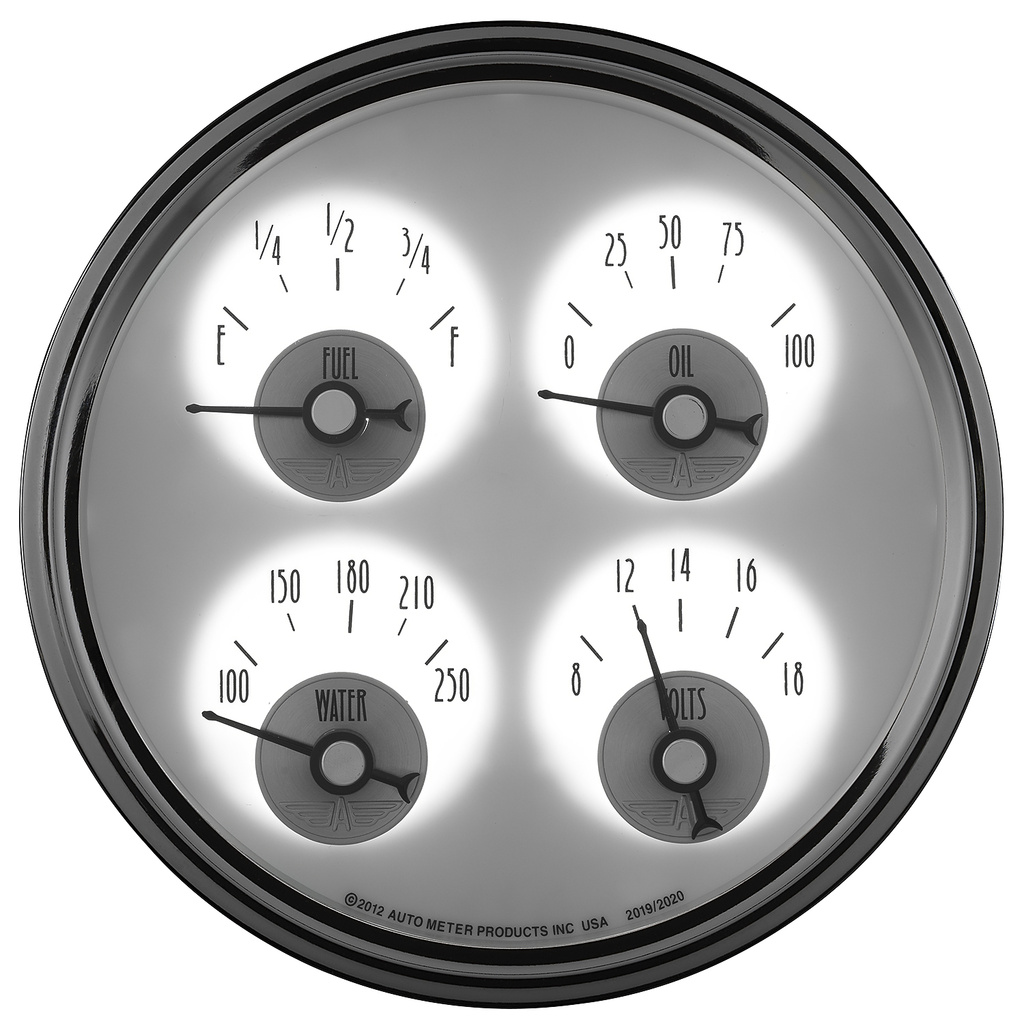 5" Vierfachanzeige, 100 Psi/100-250 °F/8-18v/240-33 Ω, Prestige Pearl