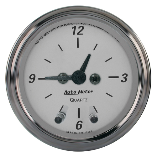 2-1/16" Uhr, 12-Stunden, American Platinum