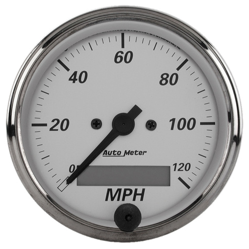 3-1/8" Drehzahlmesser, 0-120 Mph, American Platinum