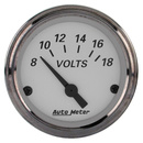 2-1/16" Voltmeter, 8-18v, American Platinum