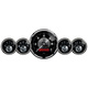 5-teiliges Messgeräte-Kit, 3-3/8" & 2-1/16", Elec. Speedo W/Lcd Odo, Prestige Blk. Diamond