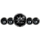 5-teiliges Messgeräte-Kit, 3-3/8" & 2-1/16", Elec. Speedo W/Wheel Odo, Prestige Blk. Diamond