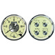 2-teiliges Messgeräte-Kit, 5" Quad & Tach/Speedo, 240-33 Ω, Prestige Antq. Ivory