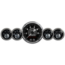 5-teiliges Messgeräte-Kit, 3-3/8" & 2-1/16", Gps Speedo W/Lcd Odo, Prestige Black Diamond