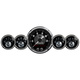 5-teiliges Messgeräte-Kit, 3-3/8" & 2-1/16", Gps Speedo W/Lcd Odo, Prestige Black Diamond