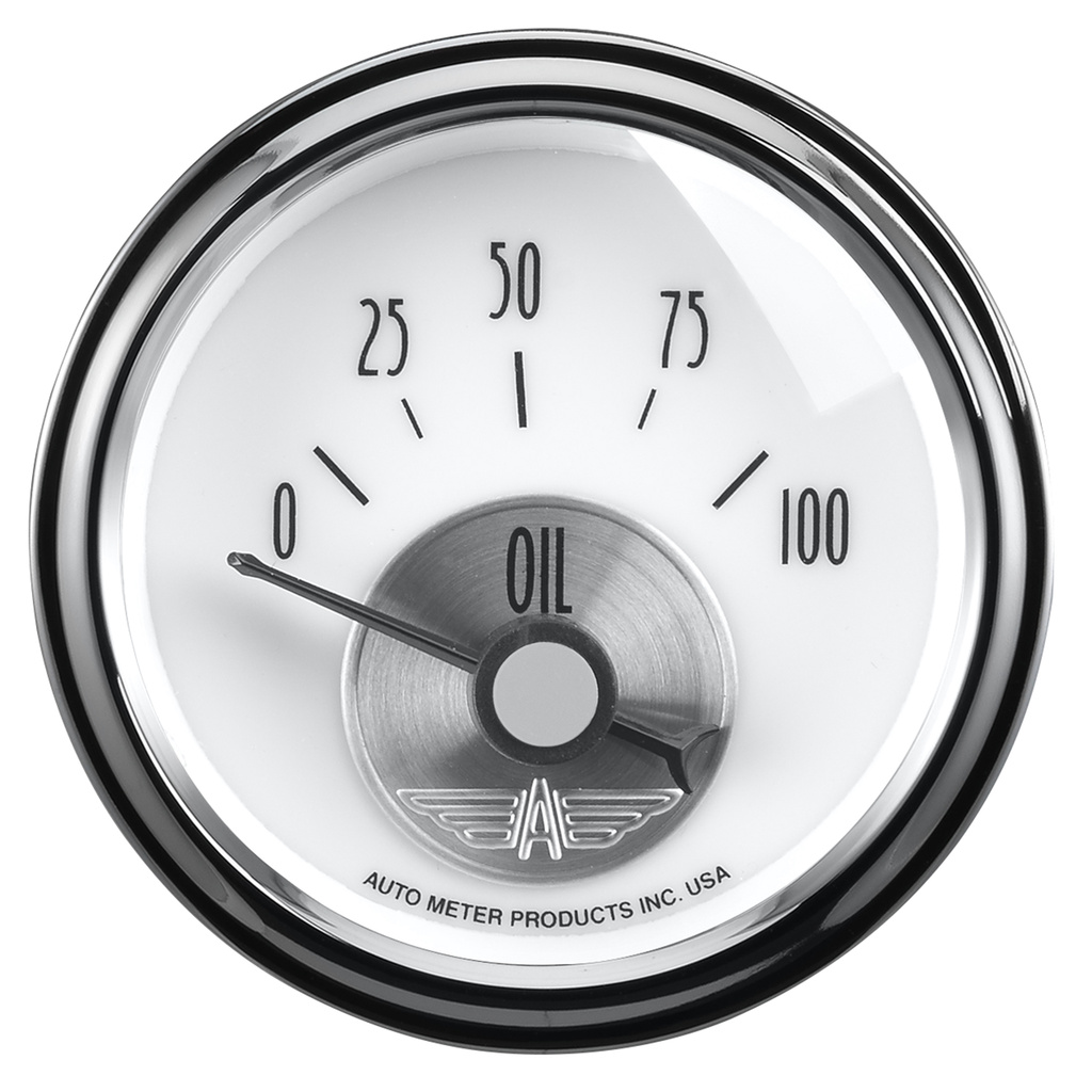 2-1/16" Öldruck, 0-100 Psi, Prestige Pearl