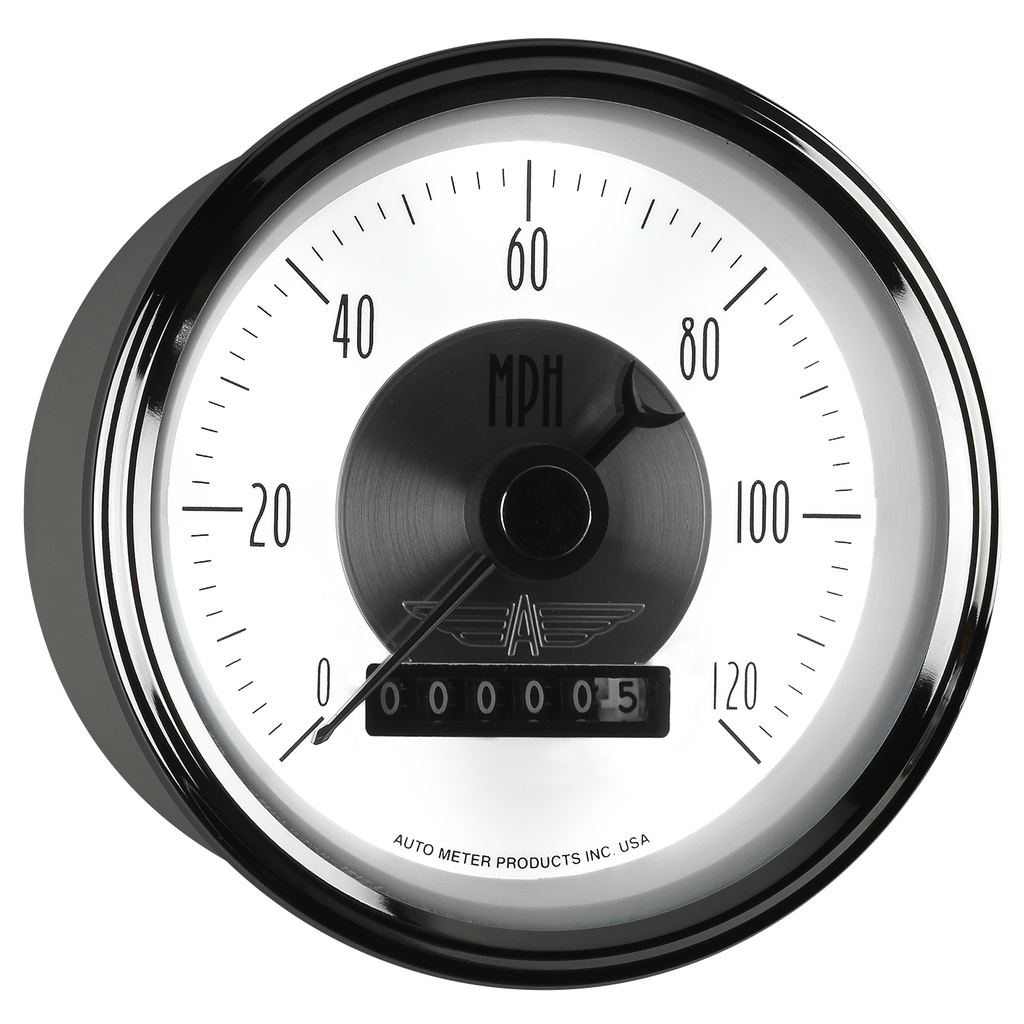 3-3/8" Drehzahlmesser, 0-120 Mph, Prestige Pearl