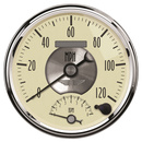 5" Drehzahlmesser/Drehzahlmesser Combo, 8k Rpm/120 Mph, Prestige Antique Ivory