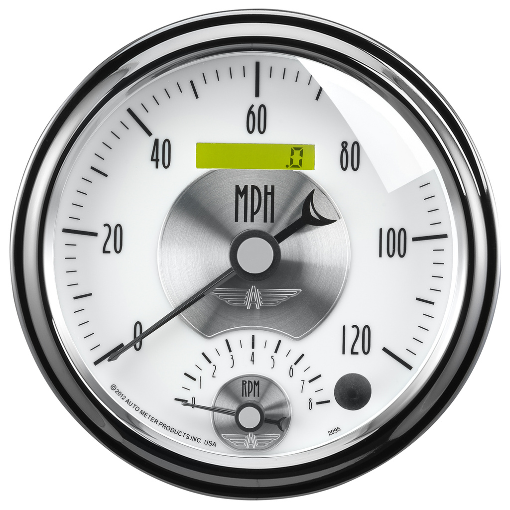 5" Drehzahlmesser/Drehzahlmesser Combo, 8k Rpm/120 Mph, Prestige Pearl