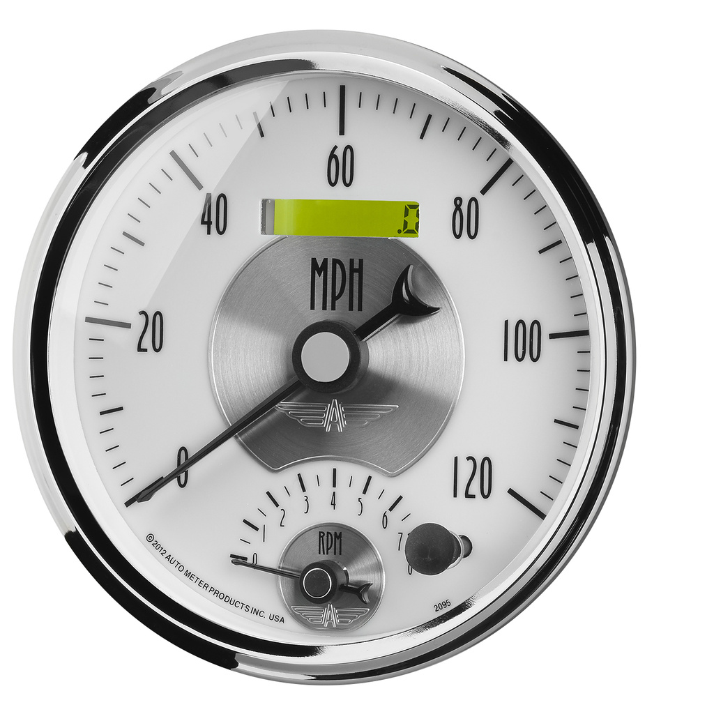 5" Drehzahlmesser/Drehzahlmesser Combo, 8k Rpm/120 Mph, Prestige Pearl