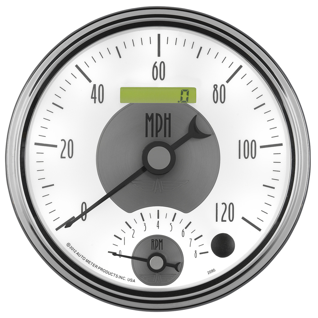 5" Drehzahlmesser/Drehzahlmesser Combo, 8k Rpm/120 Mph, Prestige Pearl
