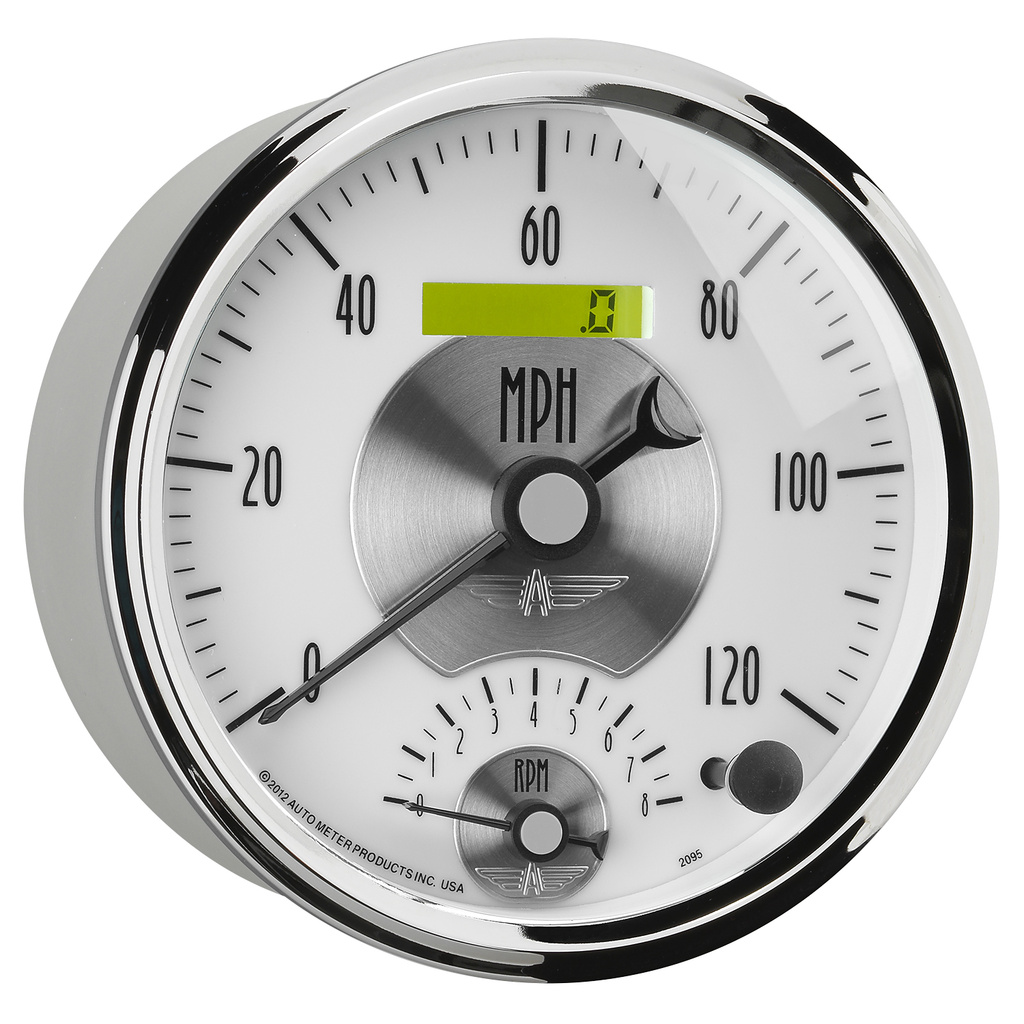 5" Drehzahlmesser/Drehzahlmesser Combo, 8k Rpm/120 Mph, Prestige Pearl