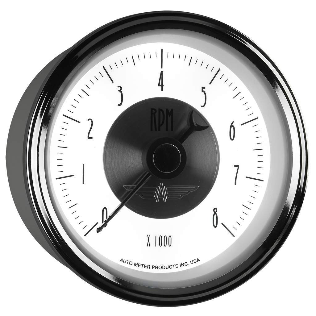 3-3/8" In-Dash Drehzahlmesser, 0-8,000 Rpm, Prestige Pearl