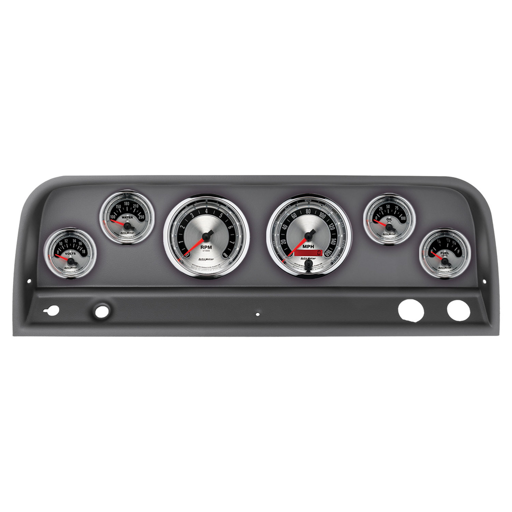 6-Instrumente Direktmontage-Armaturenbrett-Kit, Chevy Truck 64-66, American Muscle