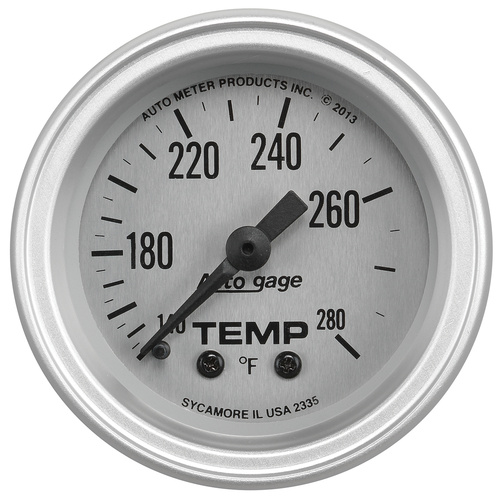 2-1/16" Wassertemperatur, 140-280 °F, Auto Gage