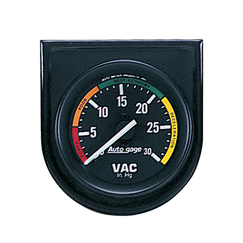 2-1/16" Vakuum, 0-30 In Hg, Auto Gage
