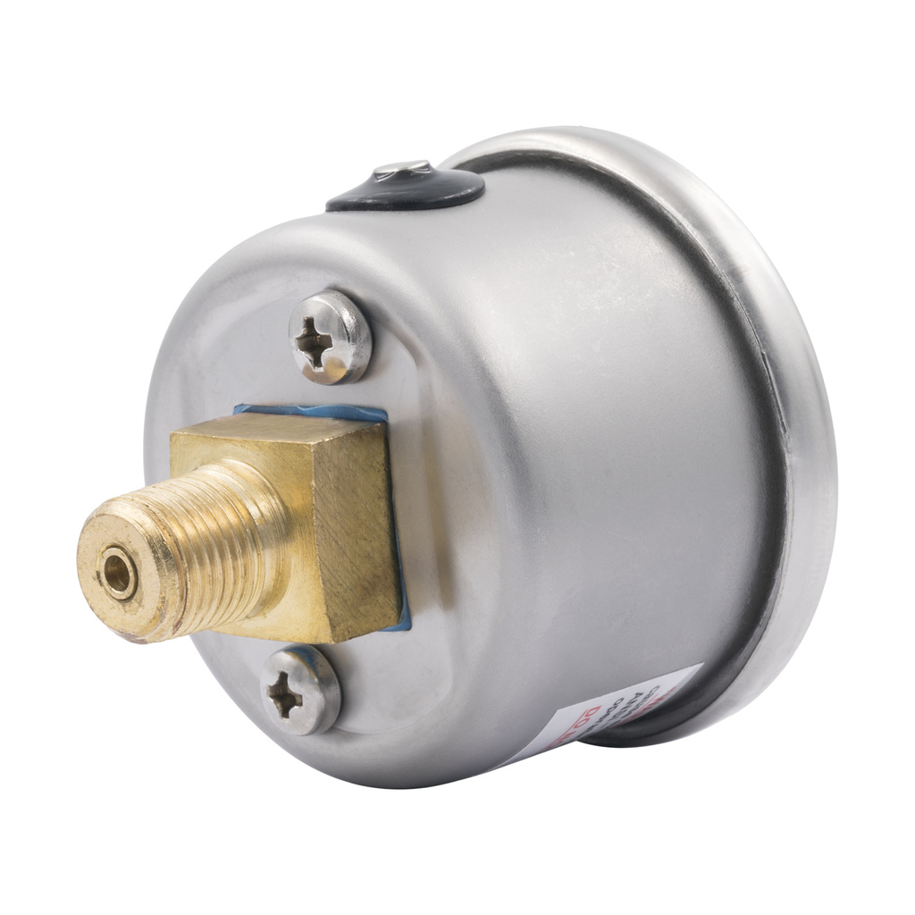 1-1/2" Druck, 0-2,000 Psi, White
