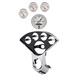 5-Instrumente Direktmontage-Armaturenbrett-Kit, Chevy Truck 55-59, Old Tyme White