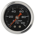 1-1/2" Druck, 0-100 Psi, Black