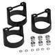 Gauge Bracket Kit, 2-1/16", Black Composite, Qty 3