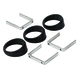 Angle Rings, 3 Pcs., Black, For 2-1/16" Gauges