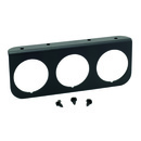 Messgeräte-Montageplatte, Triple, 2-1/16", Black, Aluminum