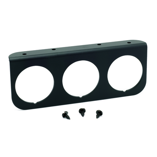 Messgeräte-Montageplatte, Triple, 2-1/16", Black, Aluminum